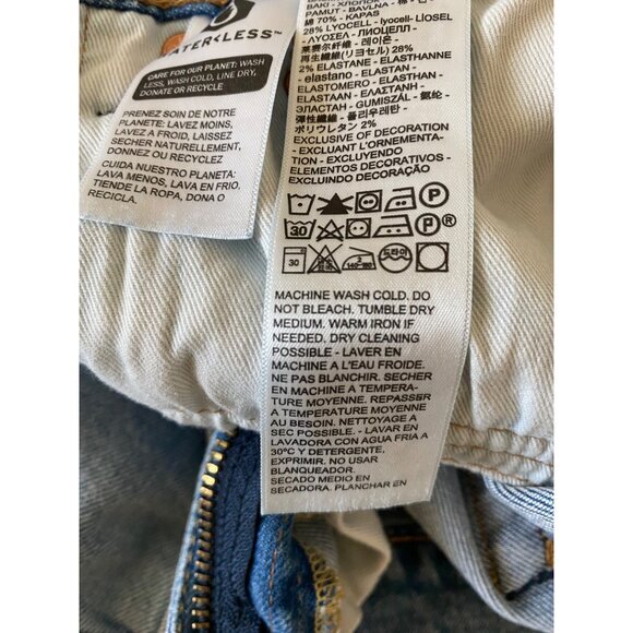 Levis Big E Premium 512 Slim Taper Jeans Light Blue Wash W31 L30 Mens Denim - Picture 8 of 11